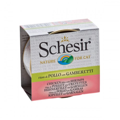 Schesir Cat Brodet Piletina i Gambori 70g